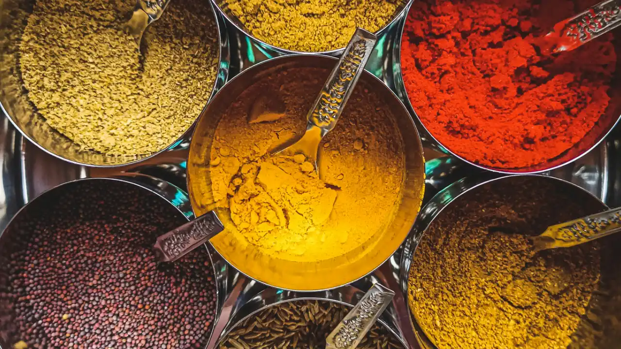 Assorted spices and herbs