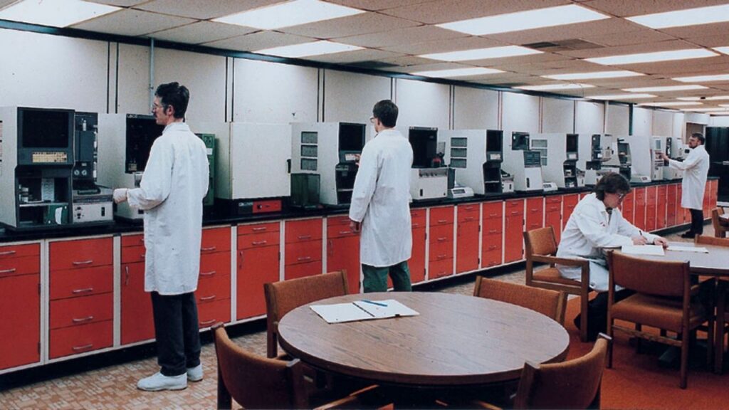Scientific lab historical image