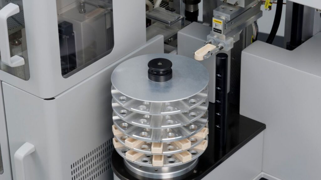 Close up of LECO TruMac instrument