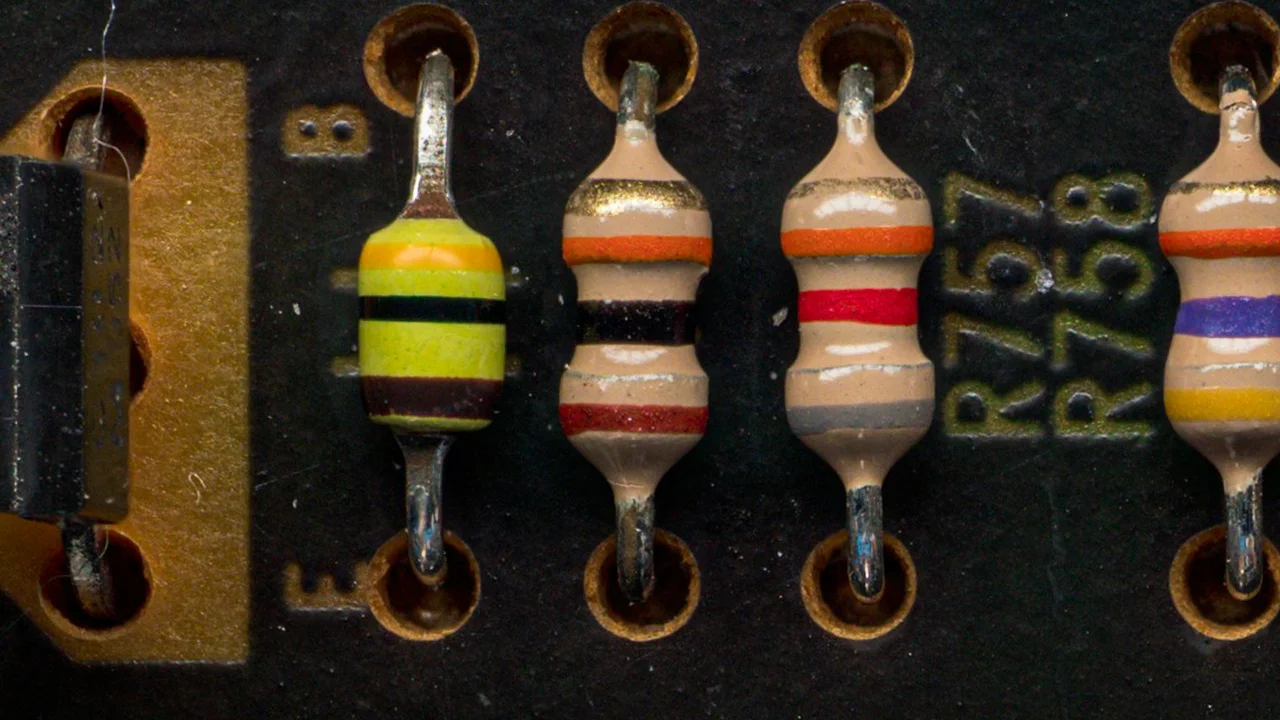 magnified microchip surface detail