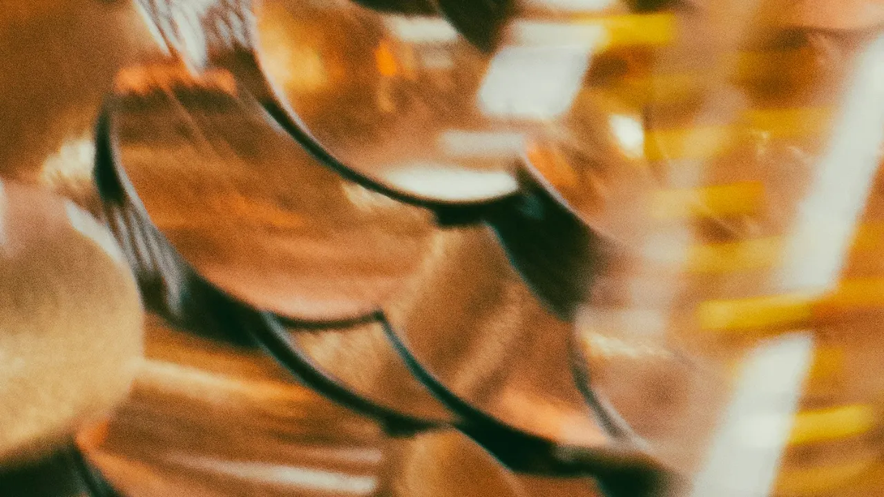 reflective metal discs
