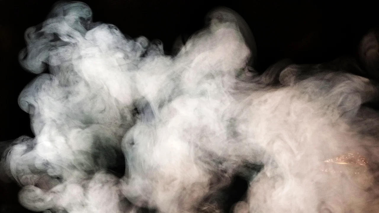 swirling steam