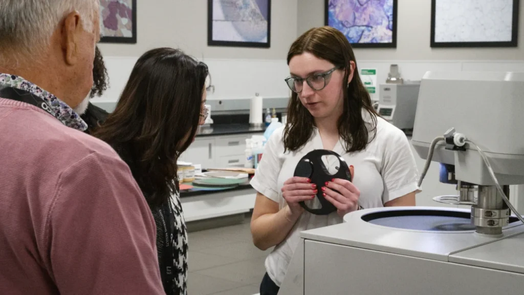 metallography customer training with px series